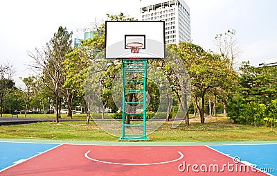 Basketball field.