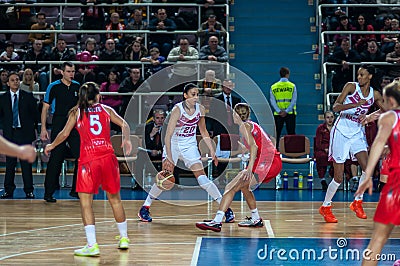 Basketball game Russia Spain