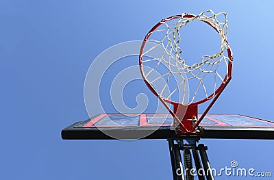 Basketball Hoop Net Blue Sky