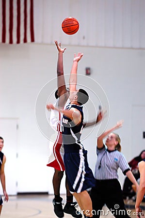 Basketball jump blur