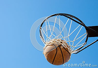 Basketball in the net