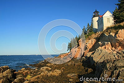 Bass Harbor Lighthouse at Low Tide