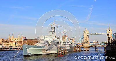 Battleship British Navy in London