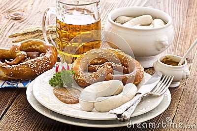 Bavarian Breakfast with White Sausage