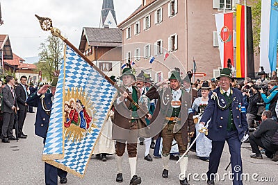 Bavarian flag of Gebirgsschützen