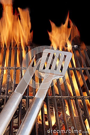 BBQ Grill and Tools