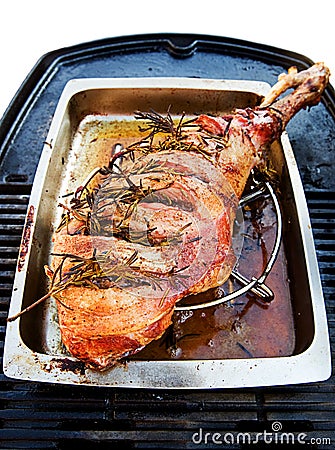 BBQ Leg of Lamb