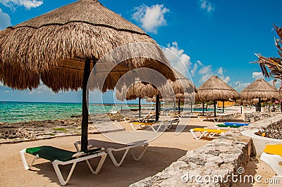 Beach in costa maya