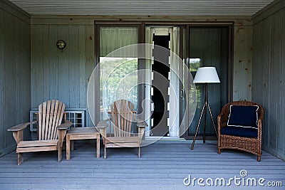 Beach house balcony deck