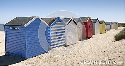 Beach Huts at Southwold, Suffolk, UK