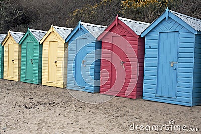 Beach huts, Wales