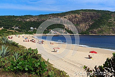 Beach Piratininga people sand sea Niteroi Rio de Janeiro