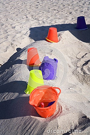 Beach Toys in the Sand