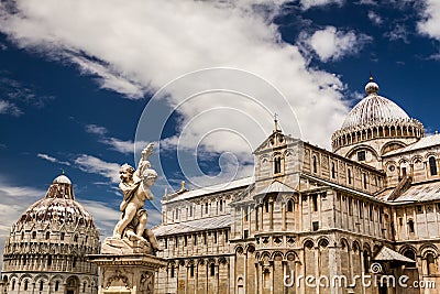 Beautiful ancient monuments in Pisa