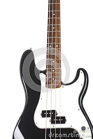  Free Stock Photos: Beautiful black and white precision bass guitar
