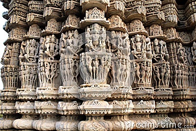 Beautiful Carving at Sun temple at Ranakpur