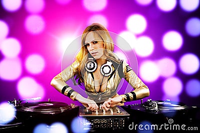 Beautiful DJ girl