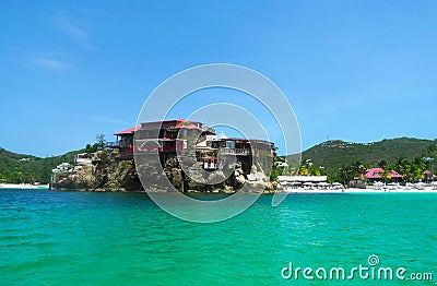 The beautiful Eden Rock hotel at St Barts