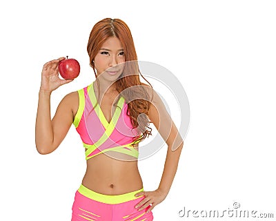 http://thumbs.dreamstime.com/x/beautiful-fit-chinese-woman-holding-apple-sporty-asian-exercise-clothes-36951679.jpg