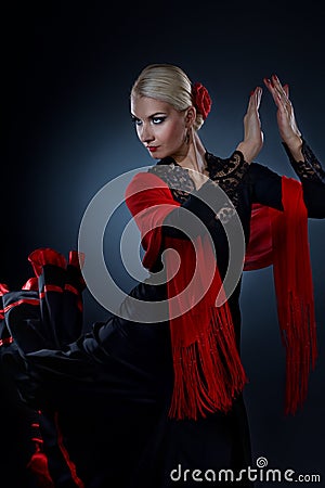 Beautiful flamenco dancer
