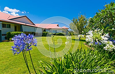 Beautiful gardens at back of house