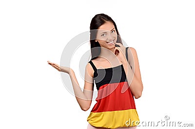 Germany Flag With Girl