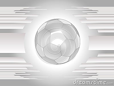 Beautiful gray soccer ball background