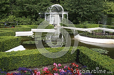 Beautiful Italian Garden, British Columbia, Canada