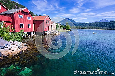 Beautiful Norwegian landscape in summer season