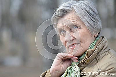 Beautiful old woman