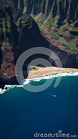 Beautiful remote beach