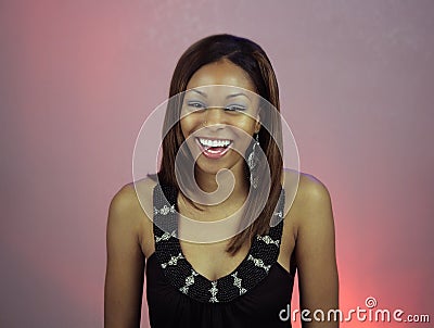 Beautiful Teen Girl Laughing