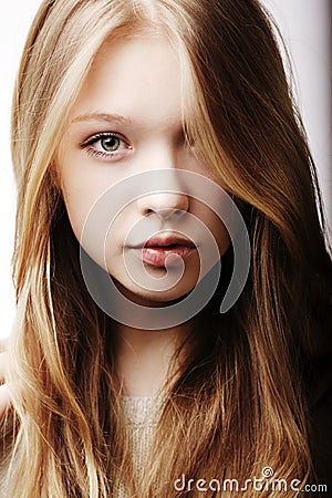 Beautiful teen girl portrait