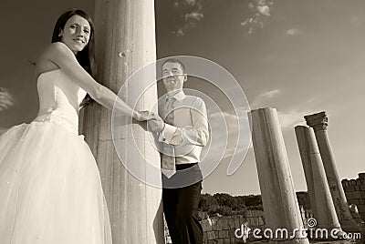 Beautiful wedding couple