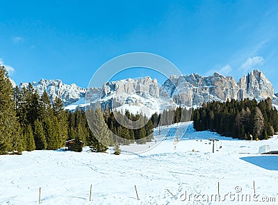 dolomites rocky mountain landscape winter road great beautiful delle grosse giro dolomiti grande tyrol south