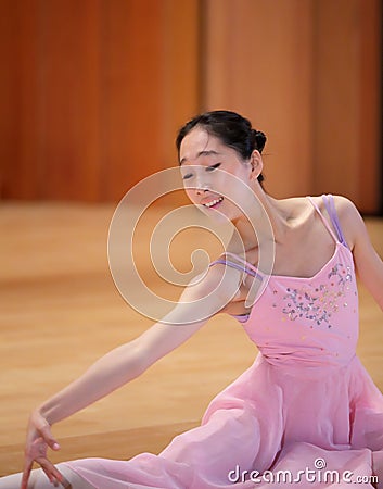 Beautiful woman ballet dancer