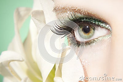Beautiful woman eye