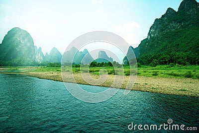 Beautiful Yangshuo landscape in Guilin, China