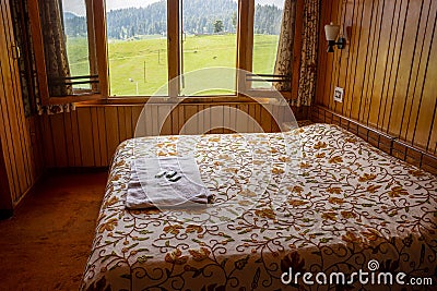 Bedroom interior with window view