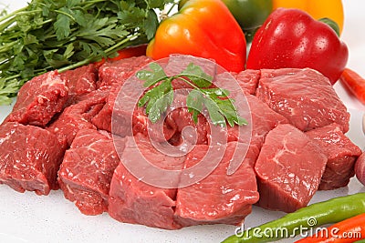 Beef cubes