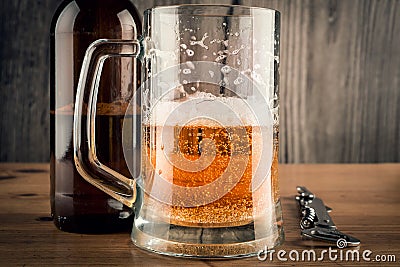 Beer mug and Beer Bottle