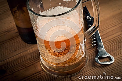 Beer mug and Beer Bottle