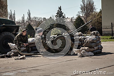 Belbek military base ?4515 in Crimea, Ukraine