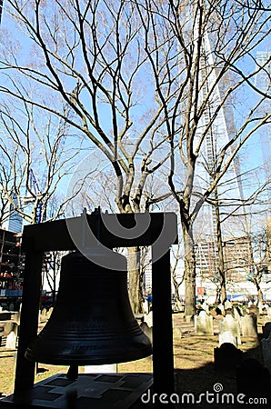 The Bell of Hope ; near the World Trade Center Site and One Worl