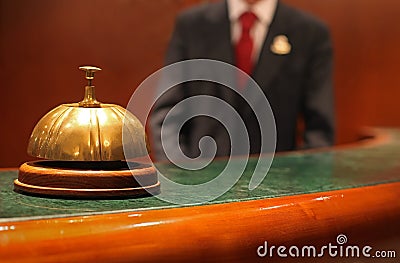 Bell and Waiter at Hotel Concierge