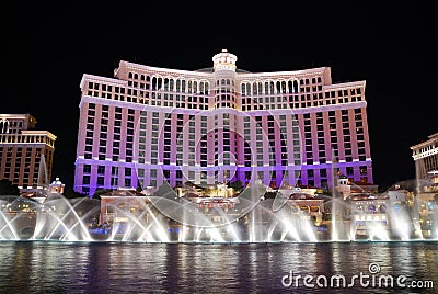 Bellagio Hotel fountain show, Las Vegas