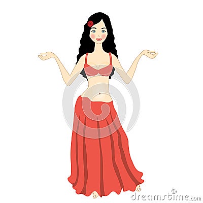 Belly Dancer. Vector Royalty Free Stock Image - Image: 24799766