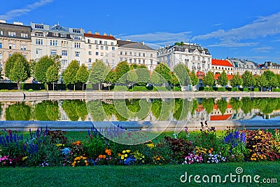 Belvedere garden in Vienna, Austria
