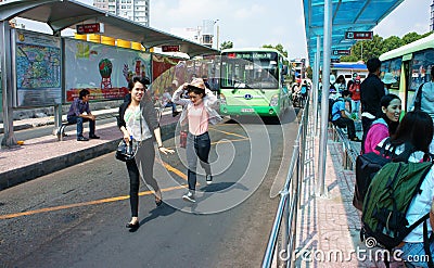 Ben Thanh bus stop