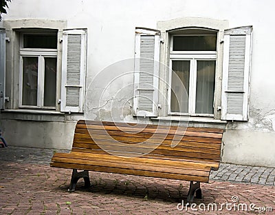 Bench and windows